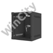 Lanberg 10" fali rack szekrény 6U/280X310, üvegajtó, lapraszerelt, fekete