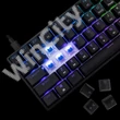 BILL White Shark GK-004121B/BL-US SHINOBI-2 vezetékes mechanikus gamer billentyűzet - fekete - US