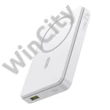 Baseus Airpow II Qi2 Magnetic vezeték nélküli gyorstöltő powerbank 10000 mAh, 22.5W, fehér + 60W USB Type-C, 30cm kábel