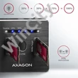 AXAGON ADSA-M2C USB-C 3.2 M. 2 fekete dual dokkoló állomás