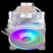 COOLER MASTER CPU hűtő HYPER 212 HALO WHITE ARGB, LGA1700 támogatással, fehér