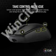 CORSAIR Vezetékes/Vezeték Nélküli Egér Gaming, KATAR ELITE, 6 programozható gomb, RGB Világítás, 26000dpi, fekete