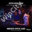 CORSAIR Vezeték Nélküli Headset, HS80 RGB WIRELESS Premium Gaming, Dolby Atmos hangzás, szürke