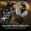 CORSAIR Vezeték Nélküli Headset, HS80 MAX RGB WIRELESS Gaming, Dolby Atmos hangzás, fehér
