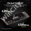 CORSAIR SSD MP600 GS M.2 2280 PCIe 4.0 500GB NVMe