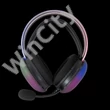WHITE SHARK FIREFLY-B, GH-2342-B gamer fejhallgató, fekete/RGB, (3.5 Jack)