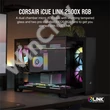 CORSAIR Ház iCUE LINK 2500X RGB, 2x RX120 RGB Ventilátor, Tápegység nélkül, Edzett Üveg, fekete