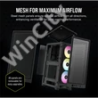 CORSAIR Ház 2000D RGB AIRFLOW Mini-ITX, 3xAF120 RGB SLIM Ventillátorral, SFX Tápegység nélkül, Edzett Üveg, fekete