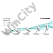 HUMANAS CoolAir F01 vezeték nélküli ventilátor, 15 órás működési idő, 180° dőlésszög, USB-C, 4 teljesítmény fokozat