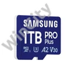 SAMSUNG Memóriakártya, PRO Plus microSDXC kártya 1TB, CLASS 10, UHS-I, U3, V30, A2, + Adapter, R180/W130