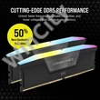 CORSAIR Memória VENGEANCE RGB DDR5 64GB 4800MHz CL32 INTEL (Kit of 2), fekete