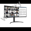 LG ívelt monitor 34" 34WR55QK, 3440x1440, 21:9, 300cd/m2, 5ms, HDMIx2/DisplayPort/USB-C