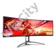 AOC Ívelt Gaming 165Hz monitor 48,8" AG493UCX2, 5120x1440 32:9, 400cd/m2, 1ms, HDMIx3/DisplayPort/USBx3