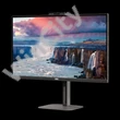 AOC IPS monitor 27" Q27V5CW/BK, 2560x1440, 16:9, 300 cd/m2, 1 ms, HDMI/DisplayPort/USBx4/USB-C, webkamera
