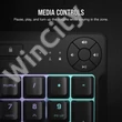 CORSAIR Vezetékes Billentyűzet Gaming, K55 CORE RGB, Médiavezérlő gombok, Cseppálló, US, fekete