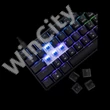 WHITE SHARK GK-004121B/BL-US SHINOBI-2/B-BL-US mech. bill. 61 kék gomb,fekete,angol
