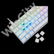 WHITE SHARK GK-004221W/BL-US SHINOBI-2/W-BL-US mech. bill. 61 kék gomb,fekete,angol