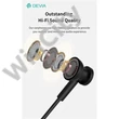 Devia Smart Series M1 Metal In-Ear sztereó fülhallgató - USB-C (Type-C), fekete