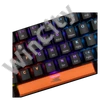 Baracuda DOLPHIN-B/R-US, BGK-03111B/R-US fekete mechanikus gamer billentyűzet piros kapcsolóval, angol
