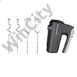 RUSSEL HOBBS DESIRE 27151-56/RH matt szénszürke kézi mixer, habverő