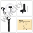 Gyűrűs lámpa / asztali állvány klipsz Puluz LED 20 cm vlog / stream telefonon PKT3089B