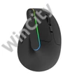 Vezeték nélküli függőleges egér Delux M618DB BT / 2.4G 4000DPI RGB