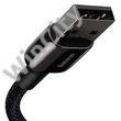 Baseus Tungsten Gold USB-Lightning kábel, 2,4A, 1 m (fekete)