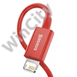 Baseus Superior Series USB-Lightning kábel, 2,4 A, 1 m (piros)