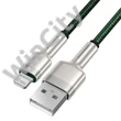 Baseus Cafule USB-Lightning kábel, 2,4A, 2m (zöld)