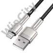 Baseus Cafule USB-Lightning kábel, 2,4A, 0,25 m (fekete)