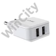 Wall charger LDNIO A2202, 2x USB, 12W (white)