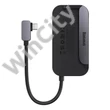 Baseus PadJoy 6 az 1-ben hub, USB-C - USB 3.0 + HDMI + USB-C PD + 3,5 mm-es jack + SD/TF (szürke)