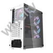 Darkflash DK352 Plus számítógépház + 4 ARGB ventilátor (fehér)