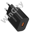 Wall Charger Choetech 18W USB-A (black)