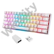 Wireless mechanical keyboard Motospeed SK62 White (red switch)