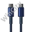 Cable USB-C to USB-C Baseus Tungsten Gold, 100W, 2m (blue)