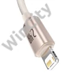 Kabel USB do iP Baseus Crystal Shine, 2.4A, 2m (różowy)