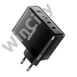 Wall charger, Essager, ECT2CA-QYB01-Z, 2xUSB-C, 2xUSB-A, 100W (black)