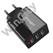 Wall charger Essager ECTQC3-FBB01 3xUSB 30W (black)