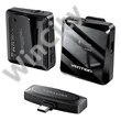 Vezeték nélküli mikrofon x2 Vention NCBB0 USB-C (fekete)