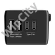 BlitzWolf BW-TA1 4 az 1-ben utazós adapter 2xUSB+USB-C+PD, 20W