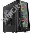 Számítógépház Aerocool NightHawk Duo RGB ATX Fekete Edzett üveg