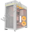 Montech HS01 PRO ház, ATX, aRGB, edzett üveg, fehér