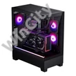 Számítógépház Phanteks XT View edzett üveg, D-RGB, Fekete