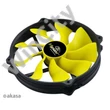 Ventilátor Akasa Viper R PWM 14cm Fekete/Sárga