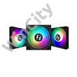 Ventilátor Lian Li ST120 RGB PWM 12cm RGB Fekete 3db-os + Vezérlő