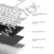 Billentyűzet Dark Project ALU Terra Nostra White - Wired Gaming Keyboard (ISO DE)