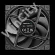 DeepCool Cooler 12cm - FD12 (27,6dB; max. 109,07 m3/h; 3pin csatlakozó; hydro bearing, ház hűtésre, PWM)