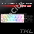 Spirit of Gamer Billentyűzet Mechanikus - XPERT K200 White (TKL, SOG red, RGB LED,USB, anti-ghosting, fehér, magyar)