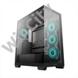 DeepCool Számítógépház - CG580 4F (fekete, ablakos, 4x12cm A-RGB, BTF, ATX, 2xUSB3.0, 1xUSB2.0)